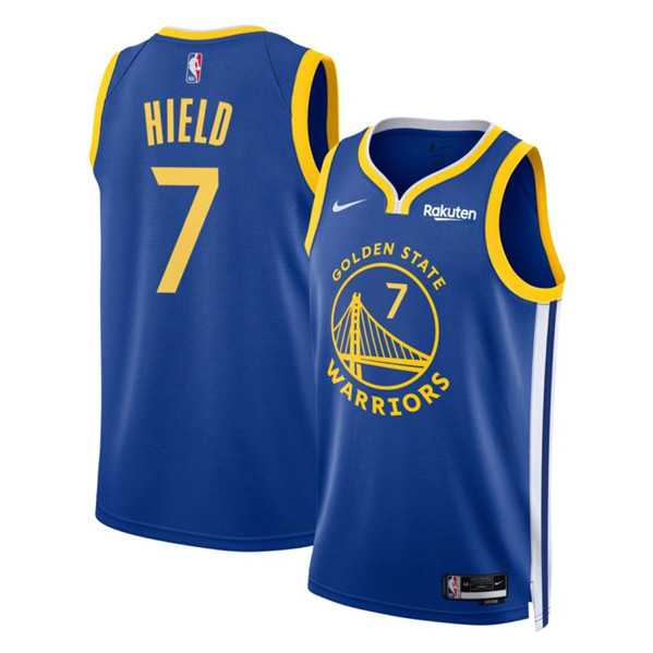 Mens Golden State Warriors #7 Buddy Hield Blue Icon Edition Stitched Basketball Jersey Dzhi->golden state warriors->NBA Jersey